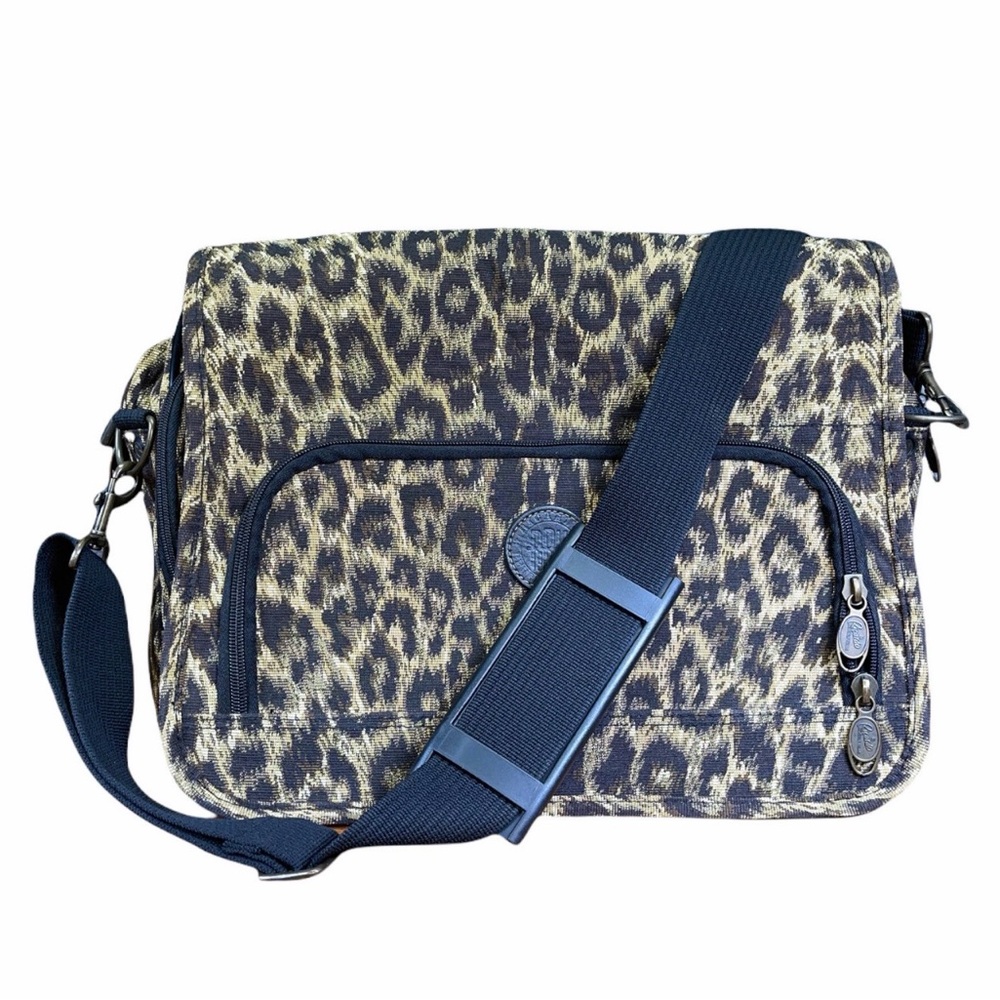 Ricardo Beverly Hills luggage carry on Leopard Print Travel Messenger Laptop Bag